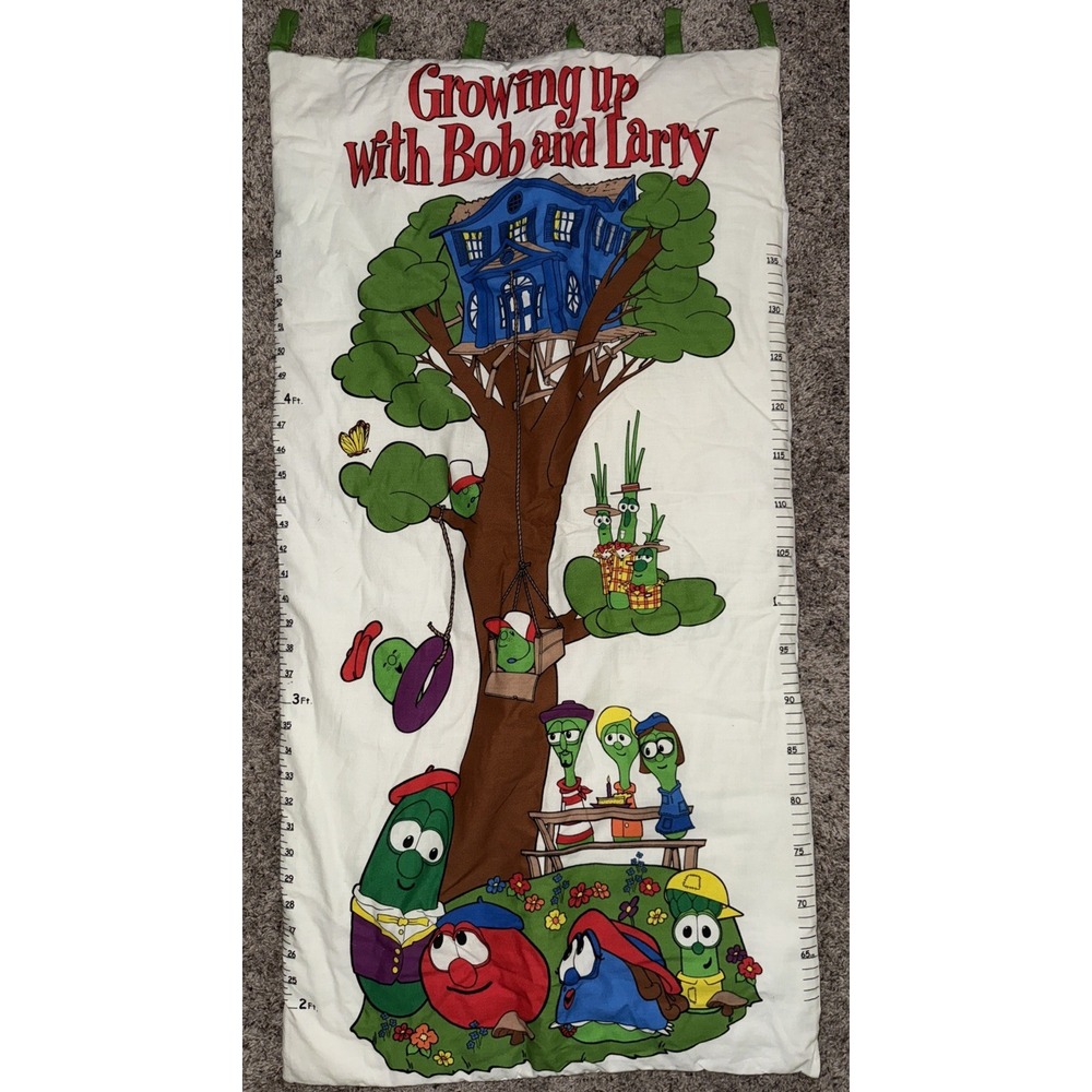 Growth Cart Children's VeggieTales Fabric Growing with Bob and Larry Tall Height
